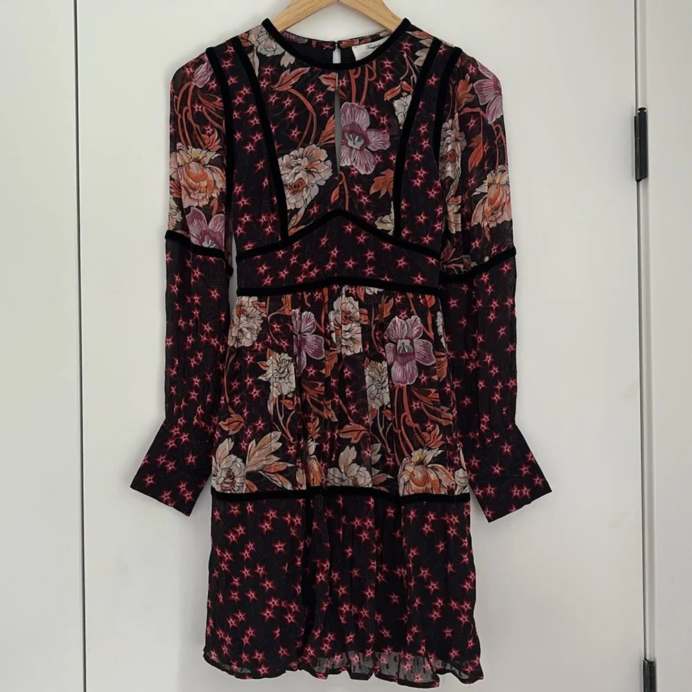 NWT Temperley London x Anthro Mixed-Print Tiered Mini Dress (Price Firm) - Picture 6 of 15